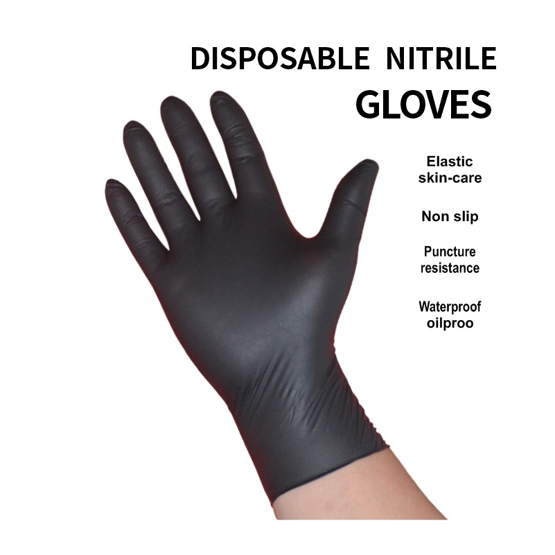 Black Vinyl Gloves - Image 6