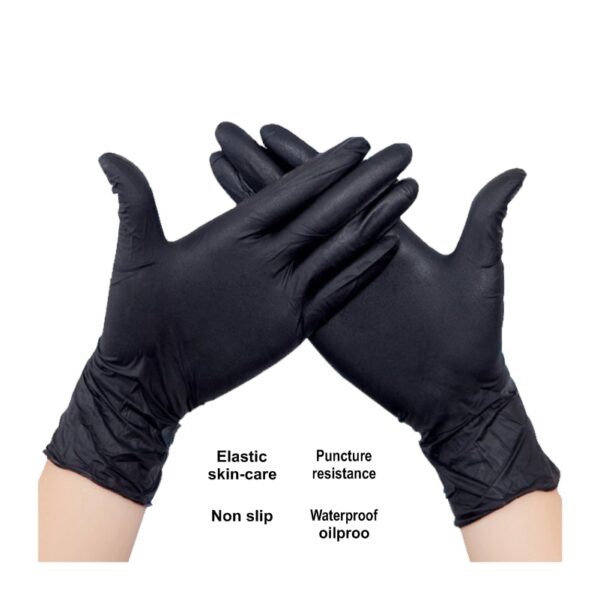 Black Vinyl Gloves - Image 5