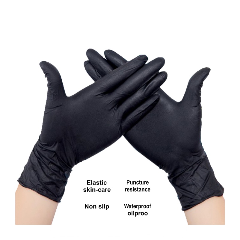 Black Vinyl Gloves - Image 5